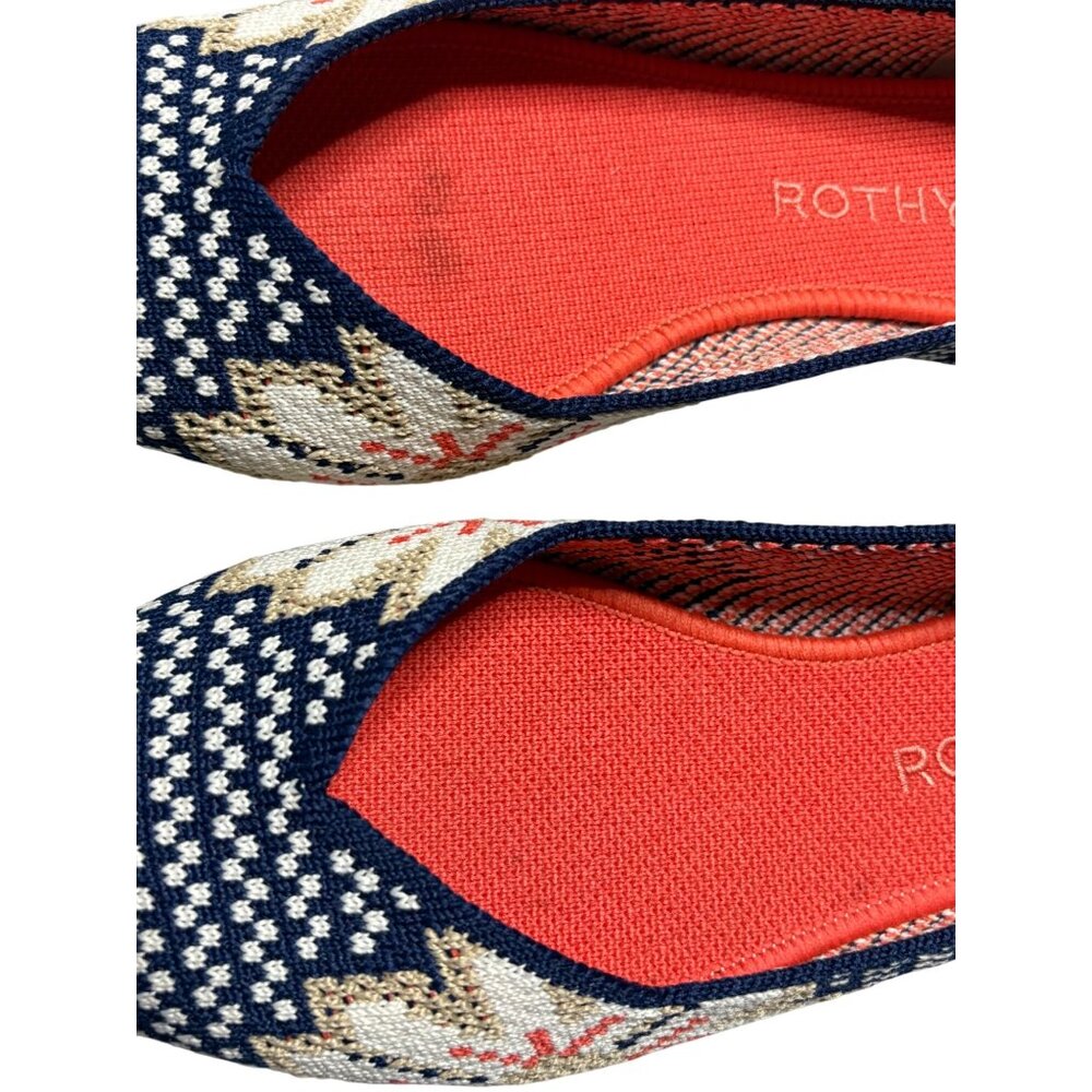 Rothy's Sapphire Floral Print Flat Point Shoes-sz 9 - Picture 3 of 12